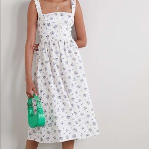 Reformation Tagliatelle linen dress.